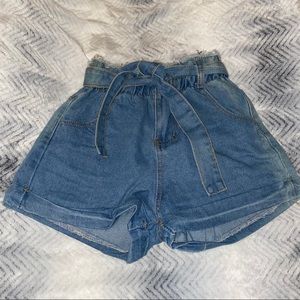 PaperBag Jean Shorts